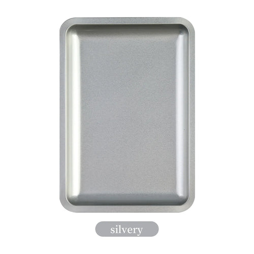1PC Square Stainless Steel Cosmetic Storage Tray Nail Art Manicure