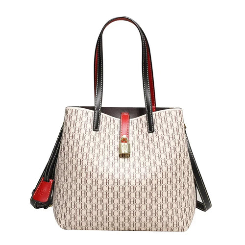 CH Premium Versatile Leather Crossbody Bag Ladies Large Capacity Daily