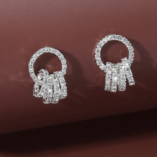 2PC Simple and Fashionable U-shaped Earrings Exquisite Women's Daily