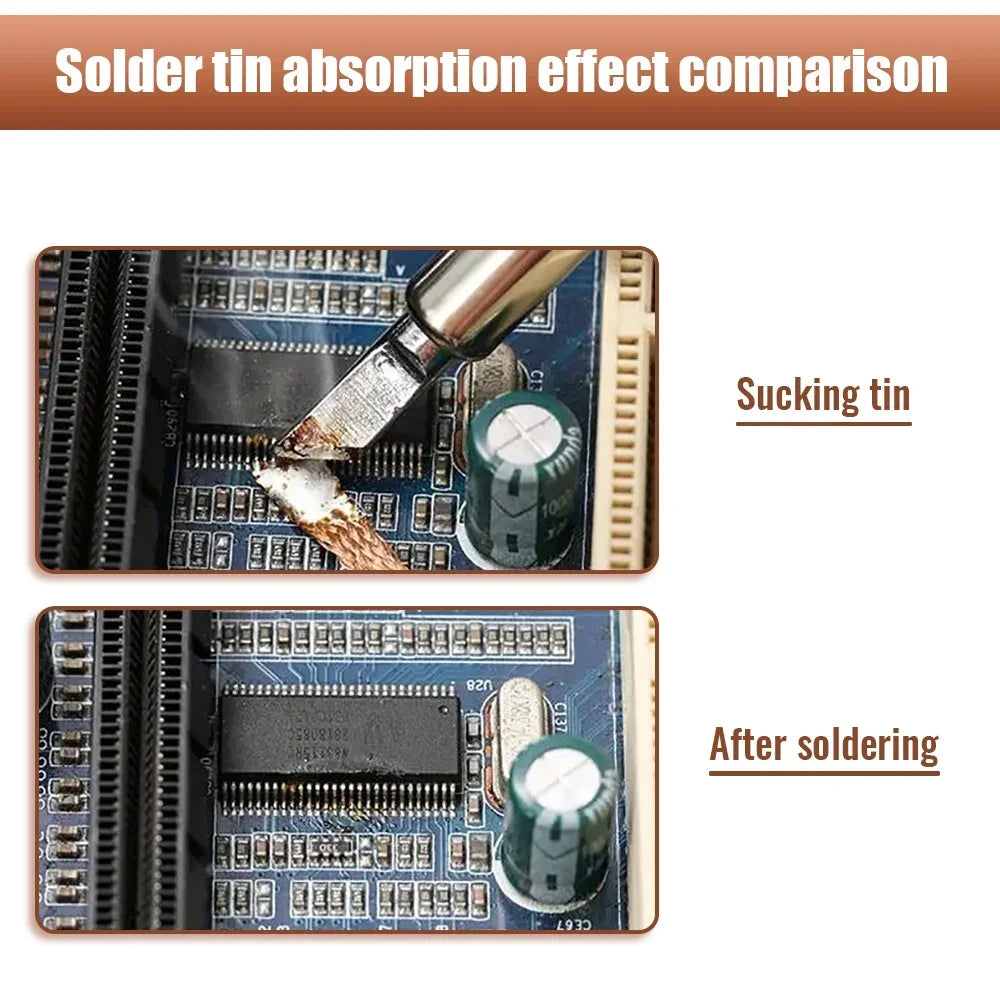 1Pcs 3mm Width 3M Length Solder Wire Desoldering Braid Welding Solder