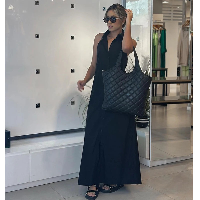 Dresses Summer Women's 2025 New Neck-Hanging Elegant Long Holiday