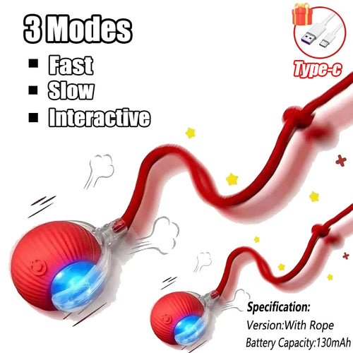 Cat Interactive Ball Training Self-moving Kitten Electric Cat Ball