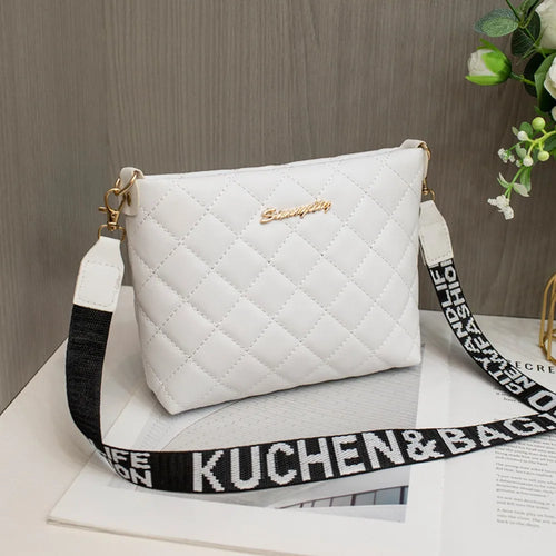 Small Messenger Bag For Women Trend Lingge Embroidery Female Shoulder