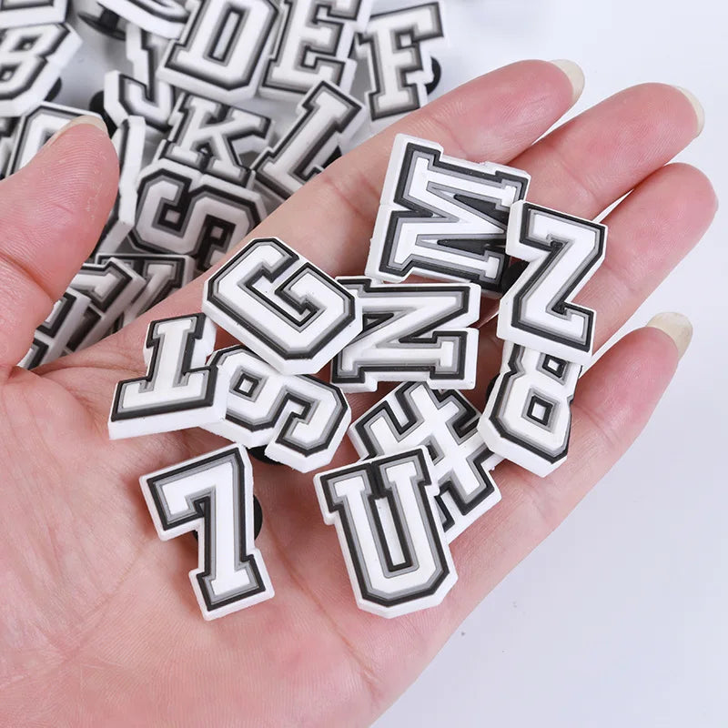 39/78Pcs Alphabet Letter Series Shoe Charms For Croc DIY Decoration