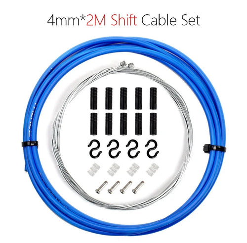 2m/2.5m Bike Brake & Shift Cable Kit 4mm/5mm Mountain Road Bike
