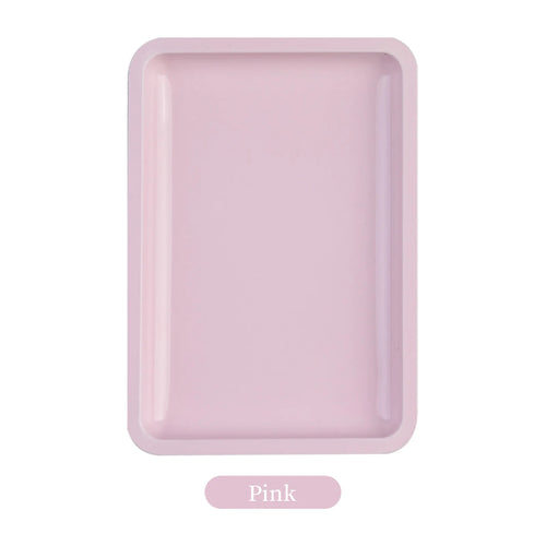 1PC Square Stainless Steel Cosmetic Storage Tray Nail Art Manicure