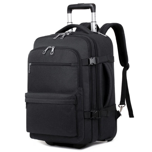 Rolling Backpack Carry On Luggage, Travel Laptop Backpack with Wheels