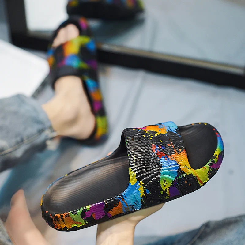 Summer Men Shoes Slippers Beach Outdoor EVA Non-Slip Slides Ladies