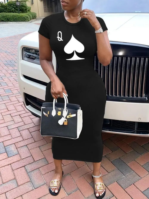 Women's Summer Short Sleeved Sexy Dress