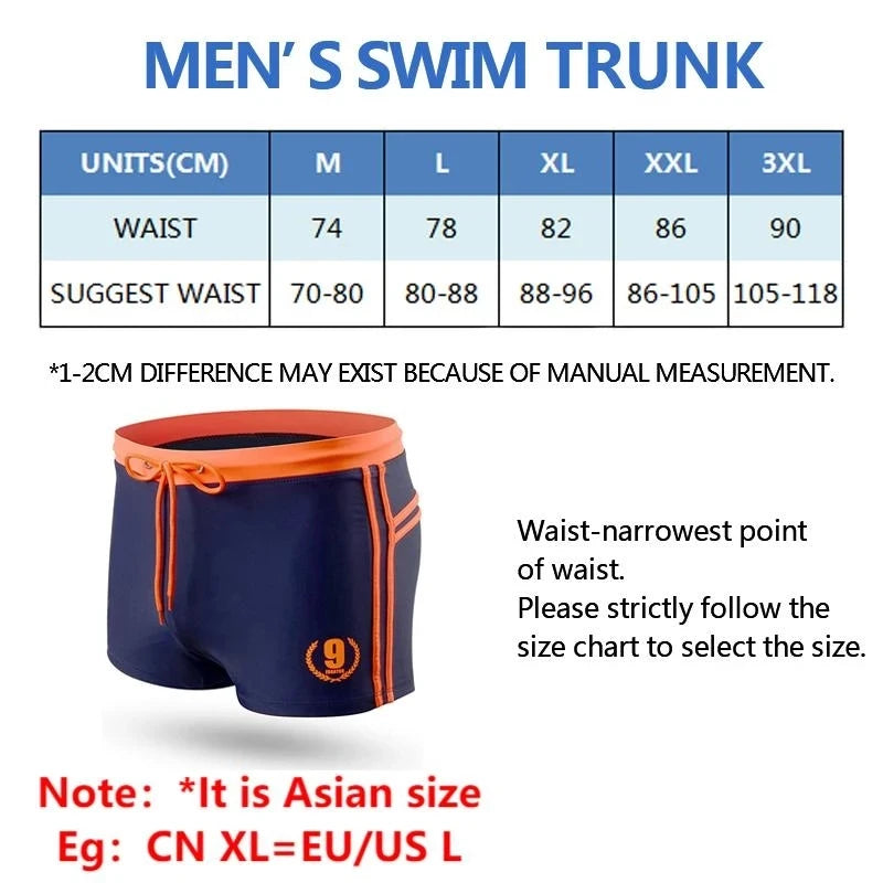 Hot Swimwear Mens Breathable Swimsuits Man Swim Trunks Boxer Briefs