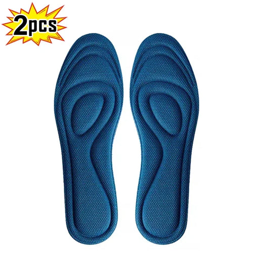 4Pcs Memory Foam Orthopedic Insoles for Shoes Antibacterial
