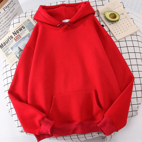 Autumn Casual Women's Solid Hoodie Comfortable Strecth Sweatshirts
