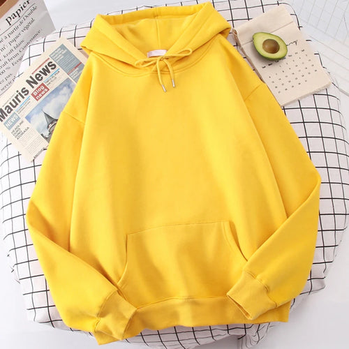 Autumn Casual Women's Solid Hoodie Comfortable Strecth Sweatshirts