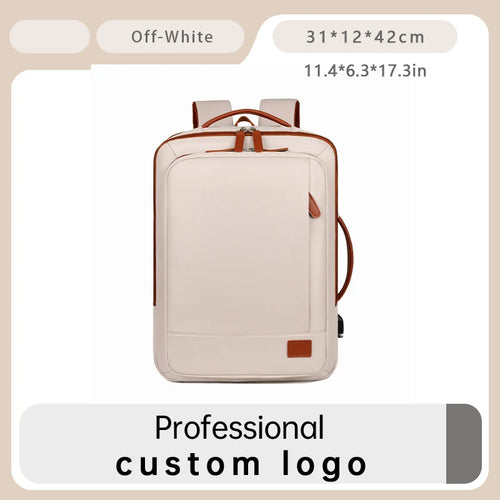 Mycobags Unisex Waterproof Oxford USB Laptop Backpack for College
