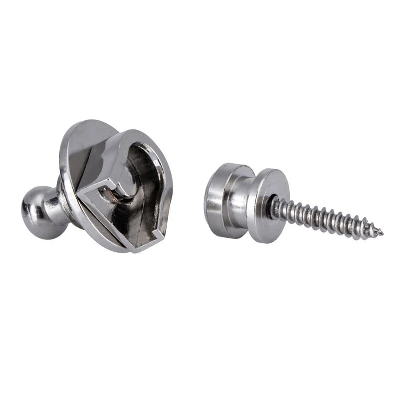 2Pcs Guitar Bass Strap Lock Skidproof StrapLock locking pegs