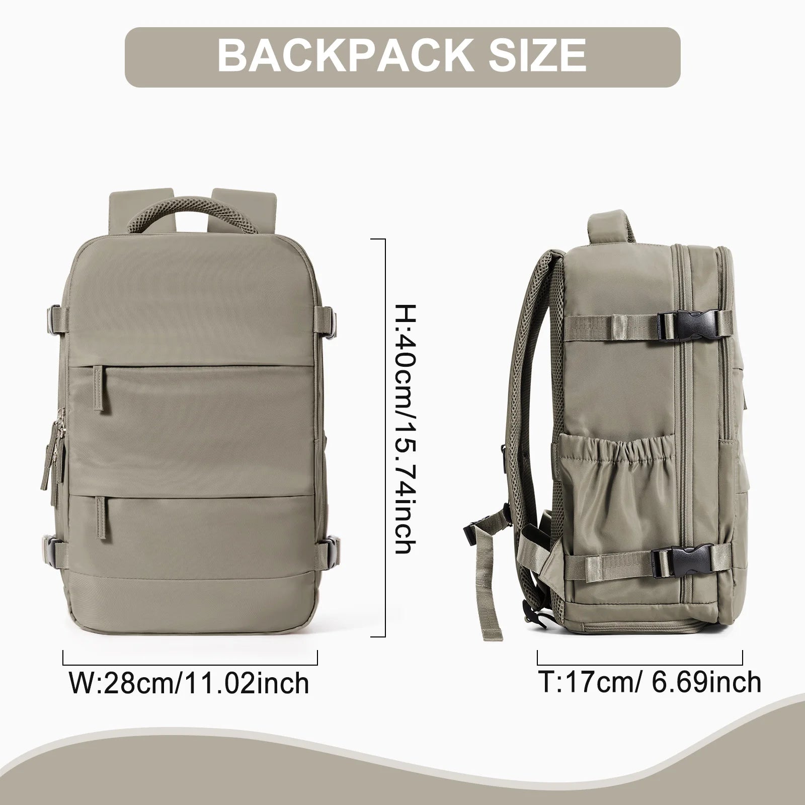 Backpack Travel 40x20x25 Ryanair Fashion Laptop Bag Women Waterproof