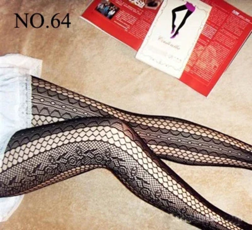 Woman Girls Gothic Cartoon Fishnet Stockings Snake Kuromies Skull