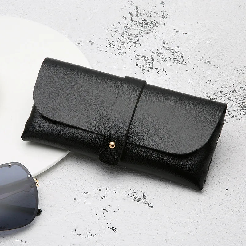 Fashion Glasses Case Handmade Soft Cover Bag For Women Buckle