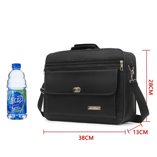 Large Capacity Briefcase Travel Essentials Laptop Storage Diagonal Bag