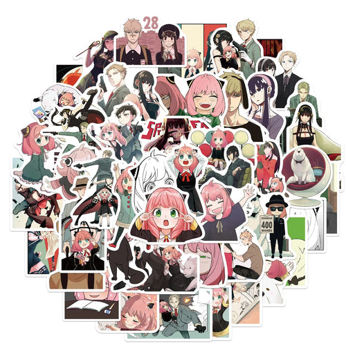 50PCS Creative Anime Graffiti Stickers Cartoon Stickers Motorcycle