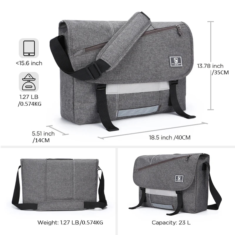 OIWAS 15 Inch Laptop Men Messenger Bag Fashion Travel Sling Shoulder