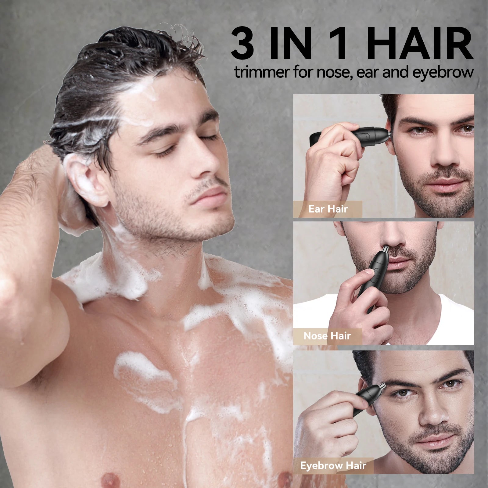 MAXGROOM Nose Hair Trimmer for Men Rechargeable 360 Rotating