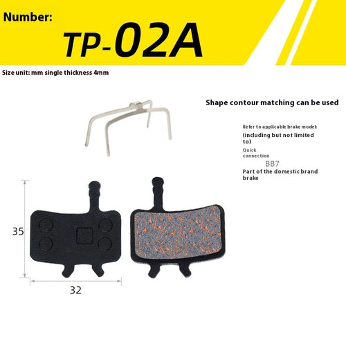 1Pair Semi-Metal Bicycle Hydraulic Disc Brake Pad MTB Mountain Bike