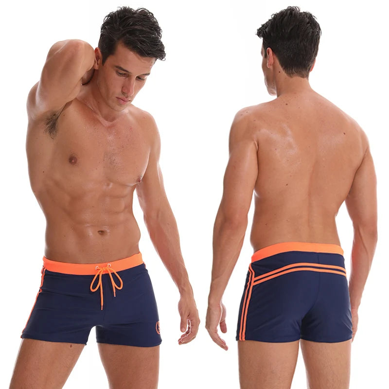 Hot Swimwear Mens Breathable Swimsuits Man Swim Trunks Boxer Briefs
