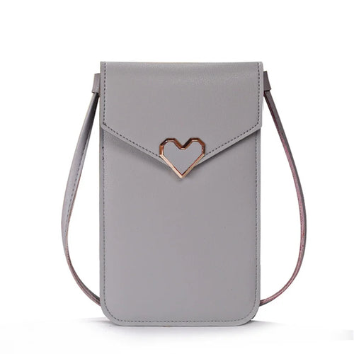 Women Cell Phone Bag Shoulder Transparent Card Holders Girl  Handbag