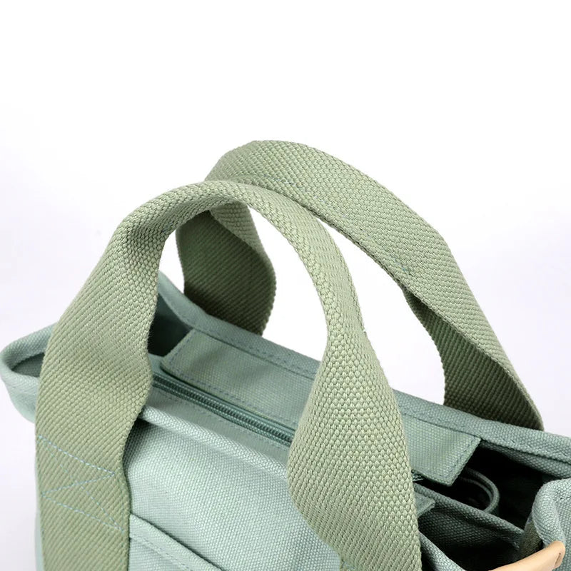 Women's Fashion Handbag Lady Portable Thickened Canvas Handbag Simple