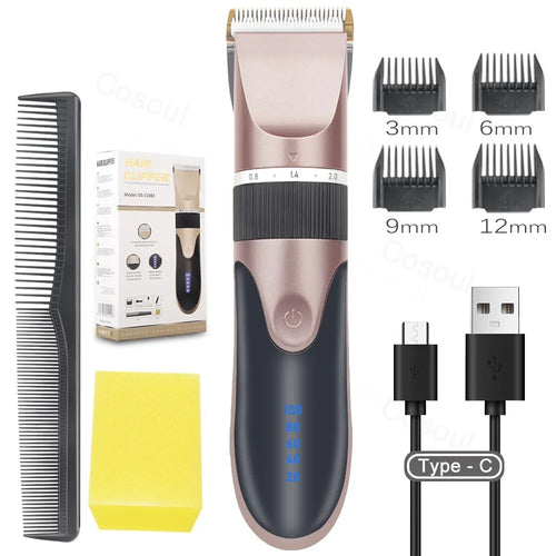 Professional Hair Clipper Electric Barber Hair Trimmers For Men Adults