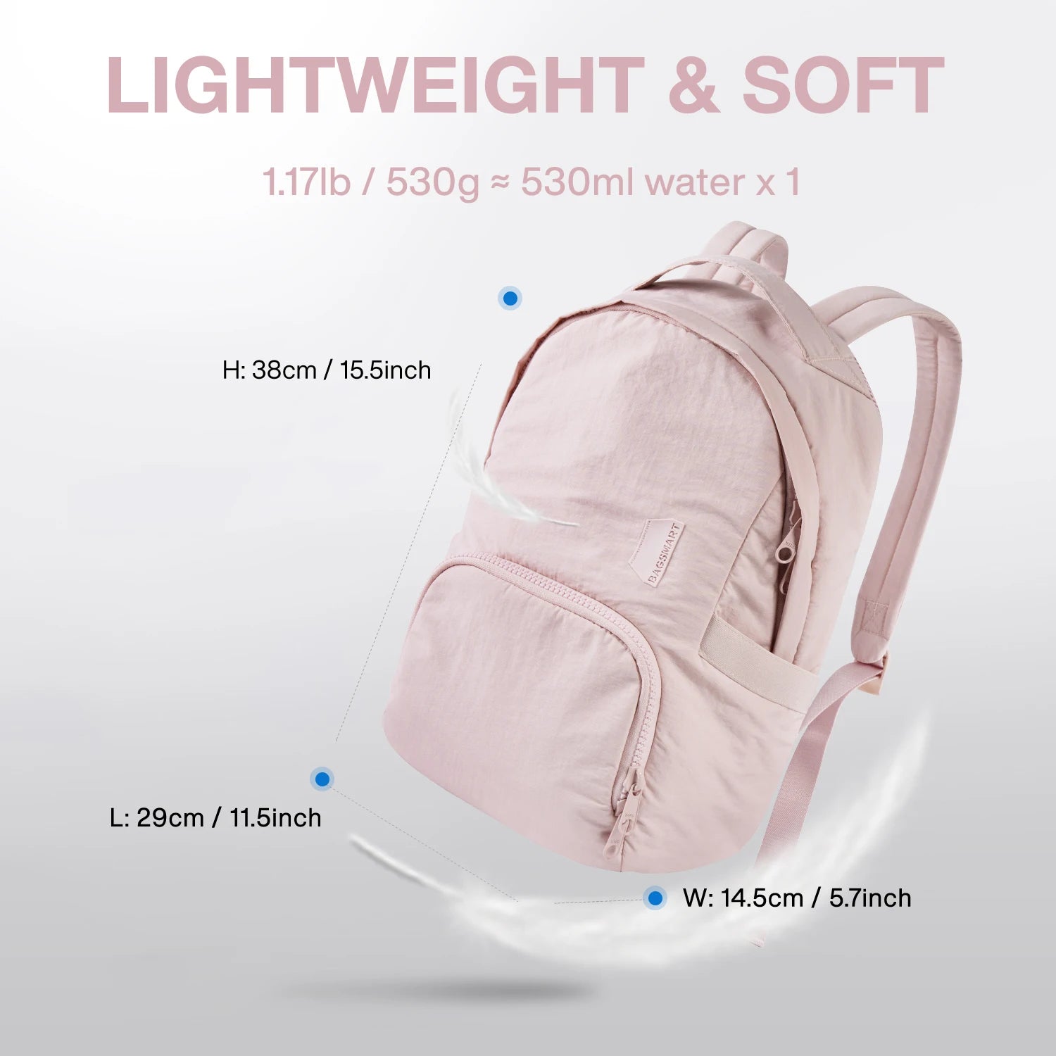 BAGSMART Cute Backpack for Women School College Anti-theft Travel