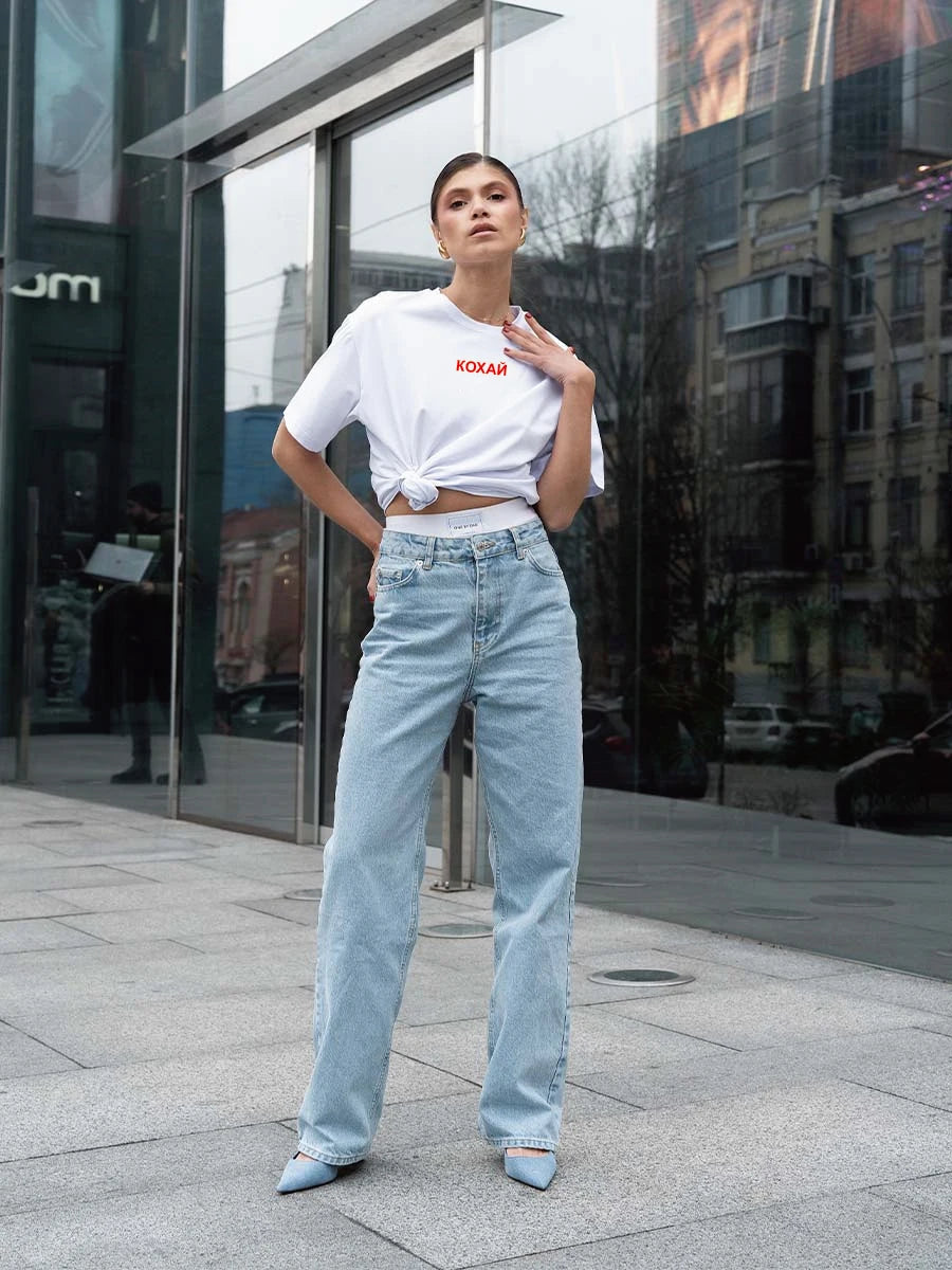 Кохай Women's T-Shirt Cotton Simple Design Summer Fashion Printing Tee