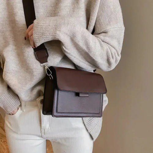 Crossbody Bag PU Leather Fashion Bags for Women Travel Handle Handbag