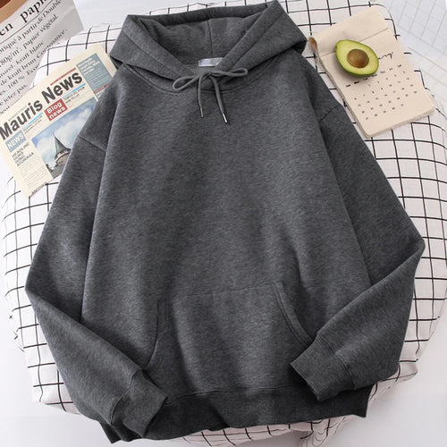 Autumn Casual Women's Solid Hoodie Comfortable Strecth Sweatshirts