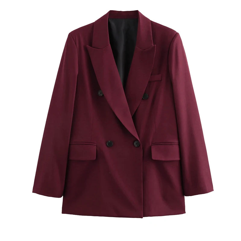 TRAF Women's Blazer Outerwears Office Wear Women Suit Jacket Autumn