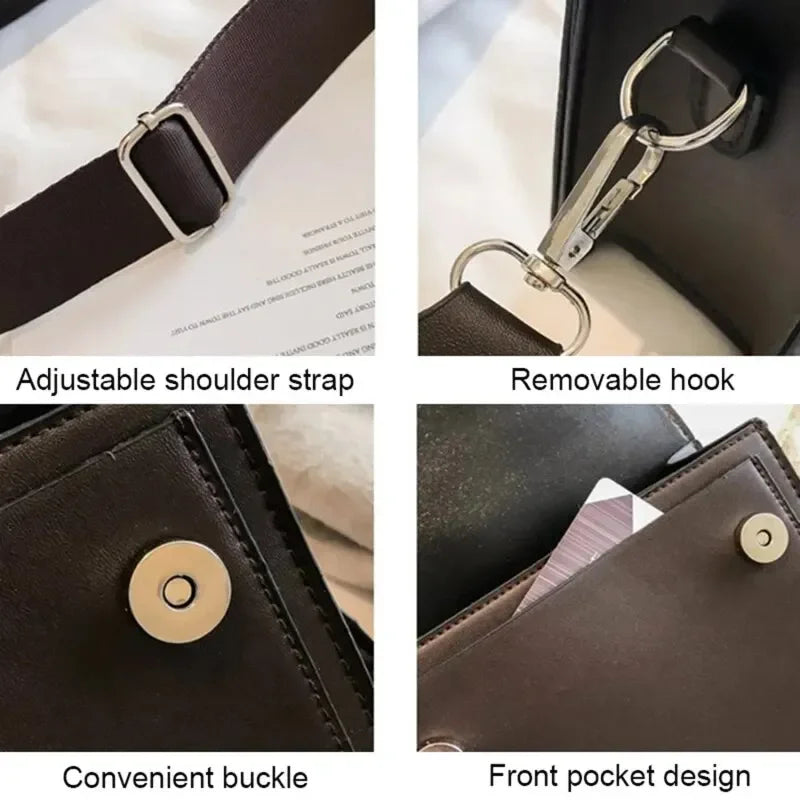 Crossbody Bag PU Leather Fashion Bags for Women Travel Handle Handbag