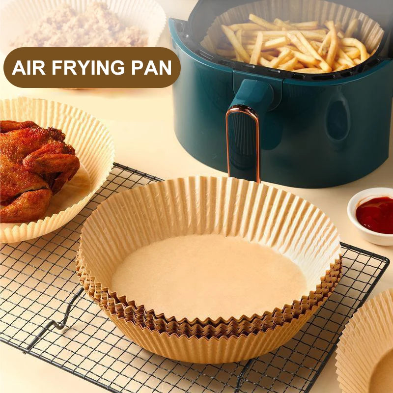 50pcs Air Fryer Disposable Special Paper Liners Baking Paper Oil-proof