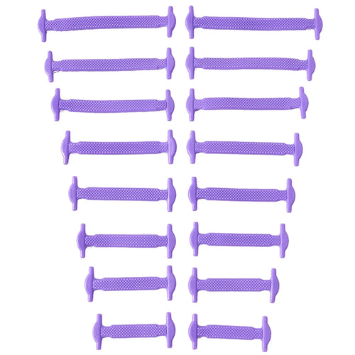 16pcs/lot Silicone Shoelaces No Tie Shoelaces 12 colors Elastic Lace