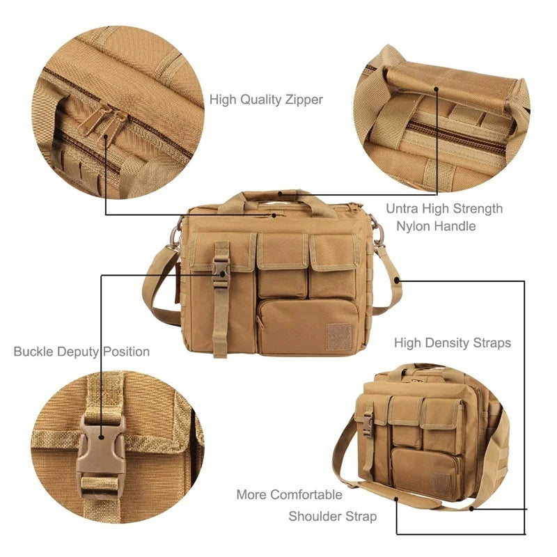 New  Backpack Tactical Molle Nylon Messenger Shoulder Bag Laptop