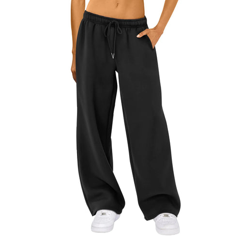 Fashion Women's Casual Pants Joggers Sweatpants Solid Color Drawstring