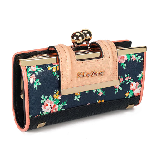 Women Wallet Leather Large Capacity Handbag Long Purse 10-card slots