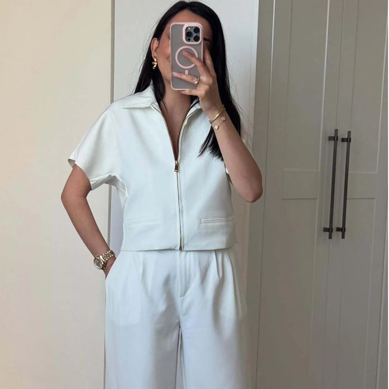 MUJER 2025 Cropped Jacket Women Zipper Varsity Women's Jackets Short