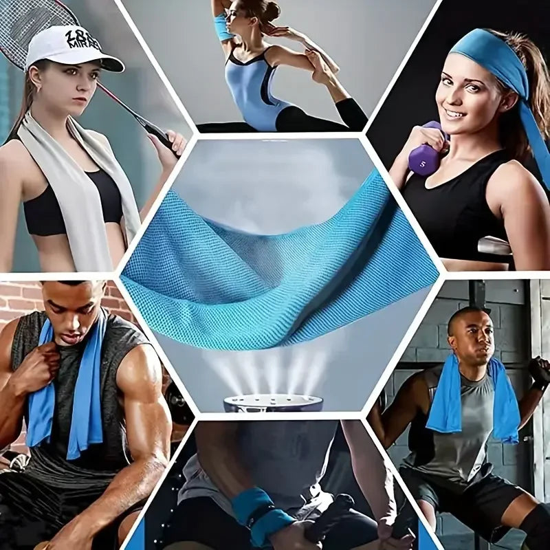 1PC New EVA Boxed Cold Sports Outdoor Cooling Fitness Towel Absorbent