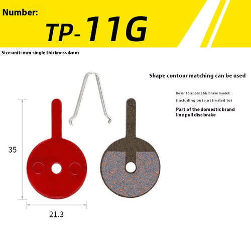 1Pair Semi-Metal Bicycle Hydraulic Disc Brake Pad MTB Mountain Bike