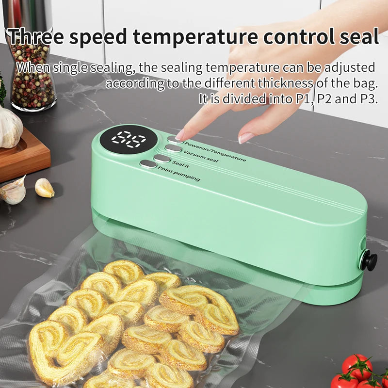 2025 Mini Wireless Vacuum Sealing Machine, USB Home Fully Automatic