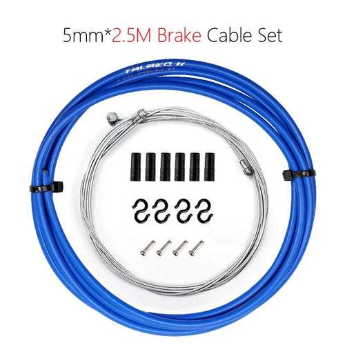 2m/2.5m Bike Brake & Shift Cable Kit 4mm/5mm Mountain Road Bike