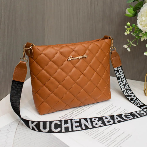Small Messenger Bag For Women Trend Lingge Embroidery Female Shoulder