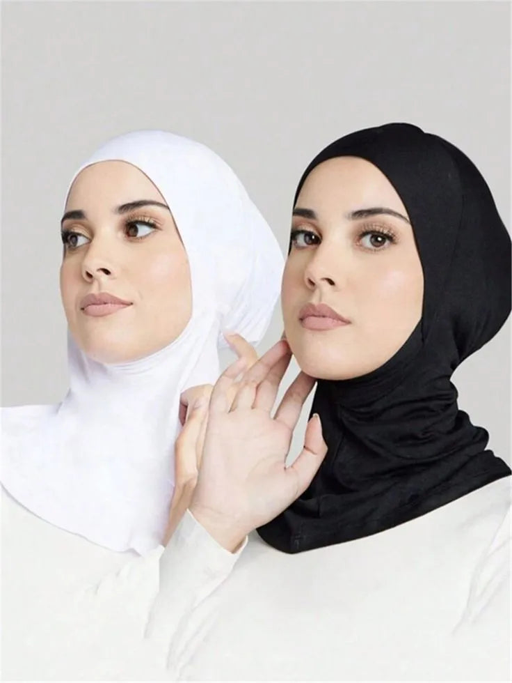 Ready To Wear Inner Cap Hijab for Women Muslim Solid Underscarf Hijab