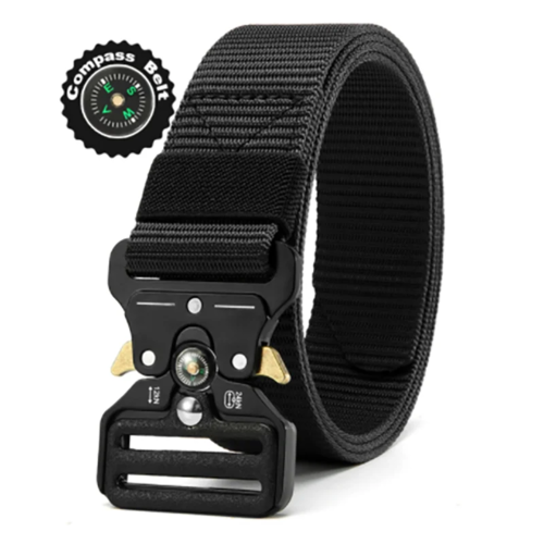 Men's Belt Outdoor Multi Function Compass Belt High Quality Canvas For